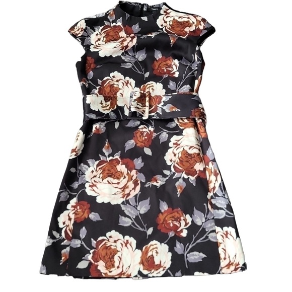 Theory Victoria Mod Floral Print Dress - Picture 2 of 6